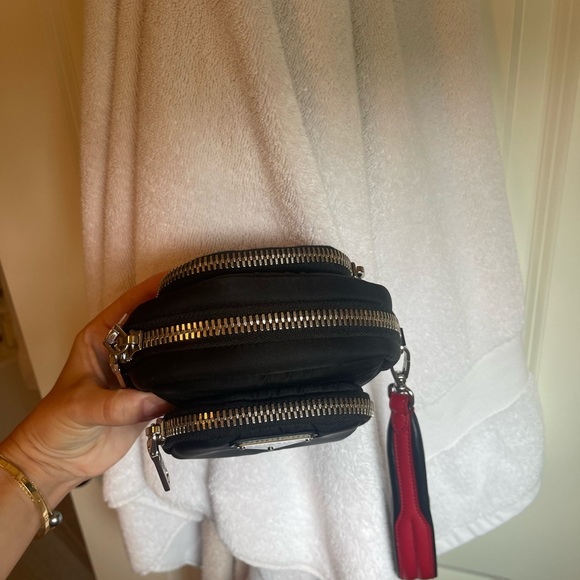 Prada cargo nylon wristlet pouch in black - Picture 2 of 6